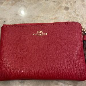 NWT coach wristlet red